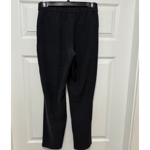 Lululemon Stretch High-Rise‎ Tapered Jogger Pants Black Lounge Women - Picture 1 of 4